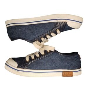 UGG Broderick Sneakers Youth US 3 Multi Denim Low Top Round Toe Lace Up 1011820K